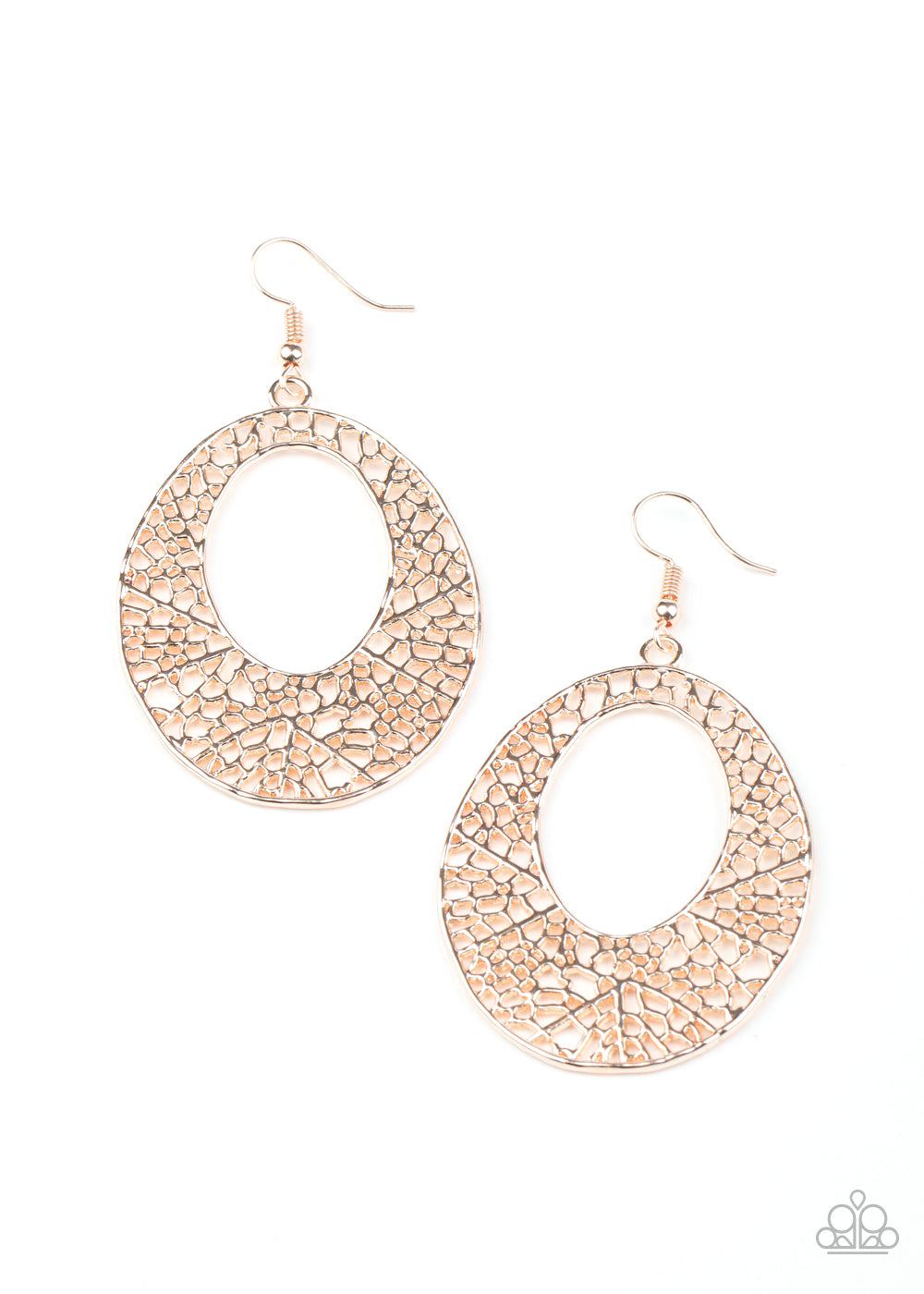 Serenely Shattered - Rose Gold Earrings **Pre-Order**
