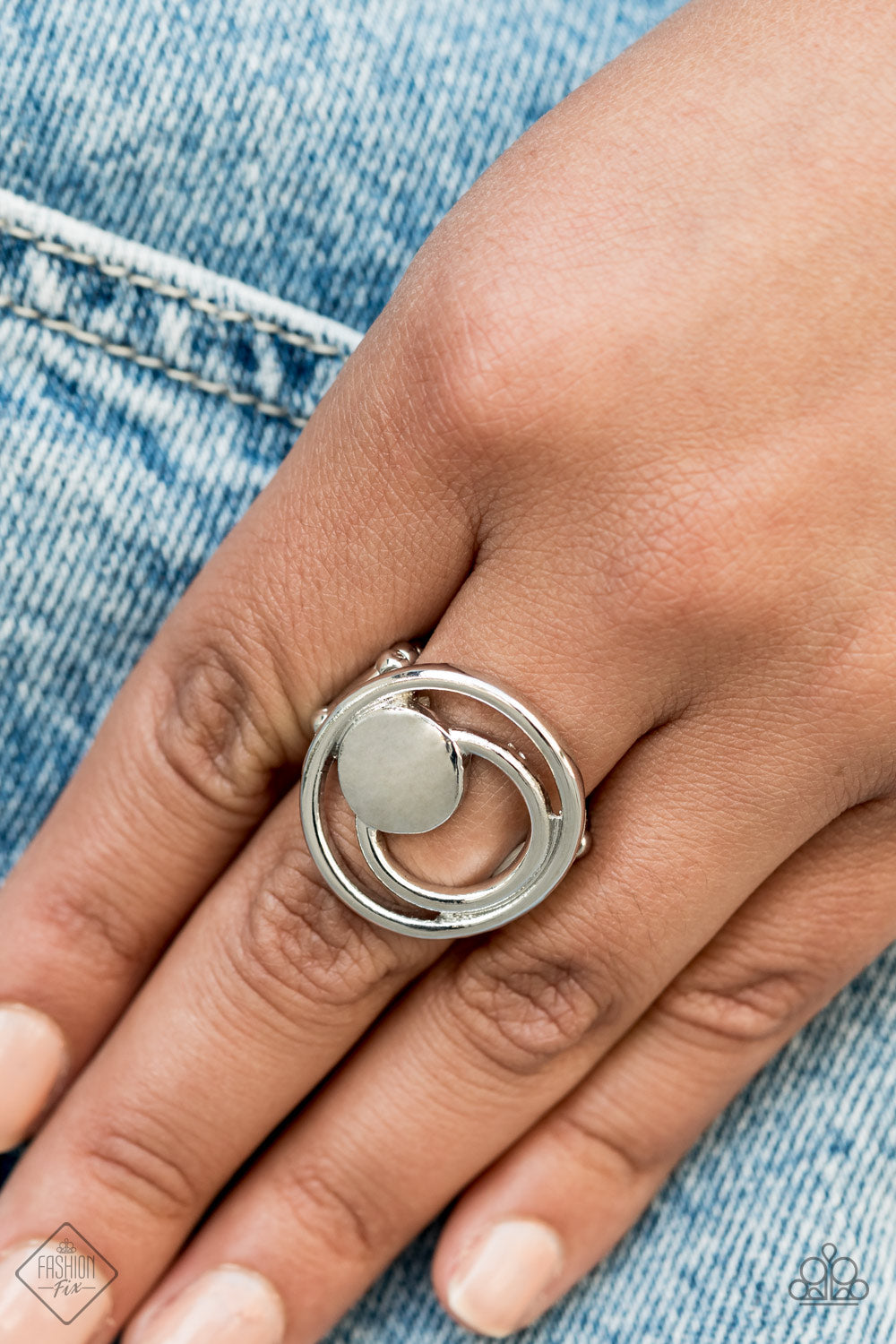 Edgy Eclipse - Silver Ring