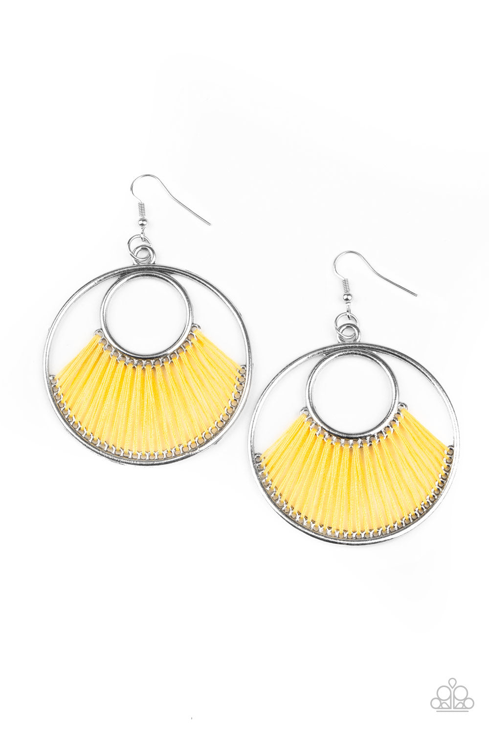 Really High-Strung - Yellow Earrings