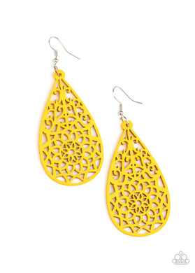 Seaside Sunsets - Yellow Earrings