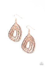 Load image into Gallery viewer, Metallic Meltdown - Rose Gold Earrings **Pre-Order**