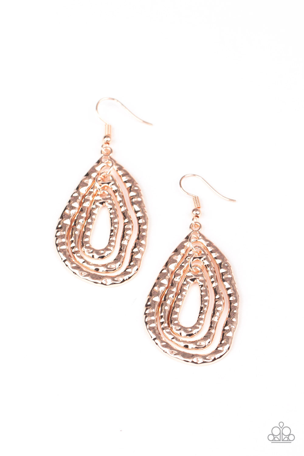 Metallic Meltdown - Rose Gold Earrings **Pre-Order**