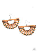 Load image into Gallery viewer, Wooden Wonderland - Green Earrings