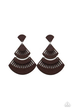 Load image into Gallery viewer, Oriental Oasis - Brown Earrings