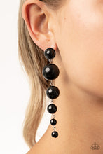 Load image into Gallery viewer, Living a WEALTHY Lifestyle - Black Earrings