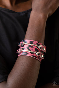 Safari Scene - Pink Bracelet