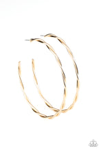 Load image into Gallery viewer, Out of Control Curves - Gold Earrings