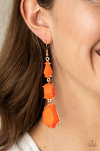 Load image into Gallery viewer, Geo Getaway - Orange Necklace