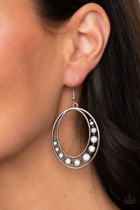 Crescent Cove - White Earrings