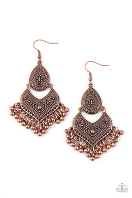Music To My Ears - Copper Earrings