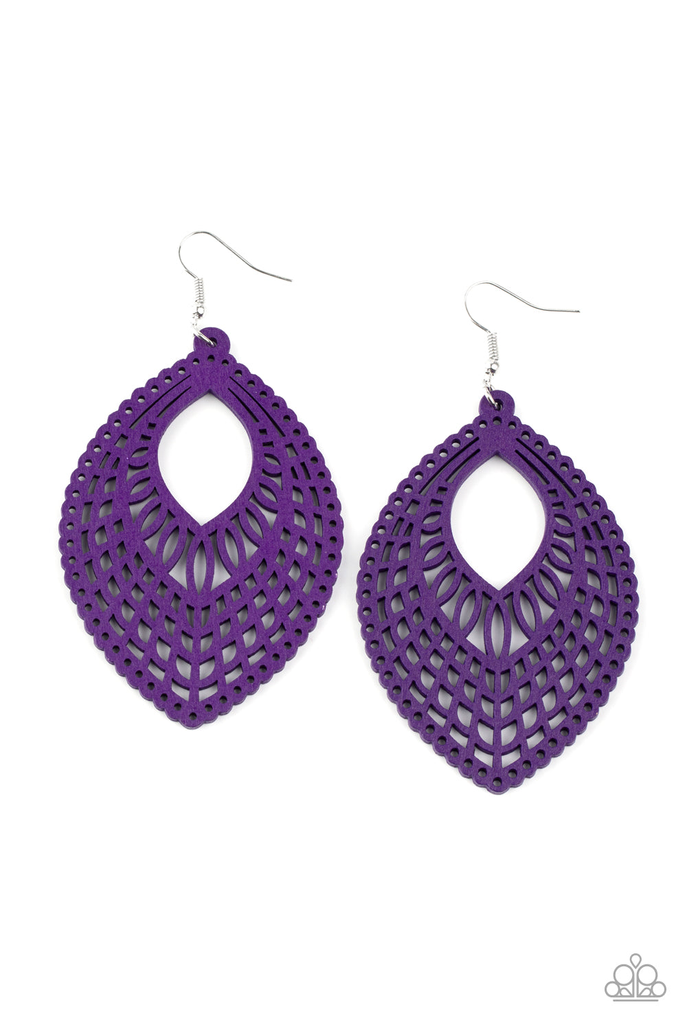 One Beach At A Time - Purple Earrings