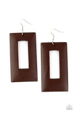 Load image into Gallery viewer, Totally Framed - Brown Earrings