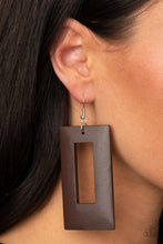 Load image into Gallery viewer, Totally Framed - Brown Earrings
