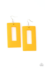 Load image into Gallery viewer, Totally Framed - Yellow Earrings