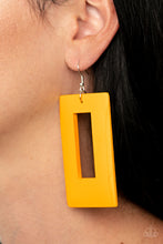 Load image into Gallery viewer, Totally Framed - Yellow Earrings
