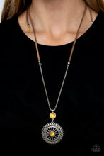 Load image into Gallery viewer, Where No MANDALA Has Gone Before - Yellow Necklace