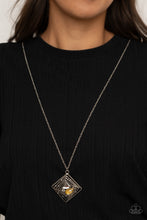 Load image into Gallery viewer, Timelessly Tilted - Yellow Necklace **Pre-Order**