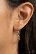 Load image into Gallery viewer, Timelessly Tilted - Yellow Necklace **Pre-Order**