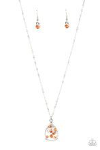 Load image into Gallery viewer, Stormy Shimmer - Orange Necklace