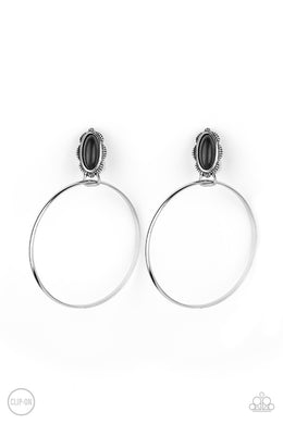 At Long LASSO - Black Earrings