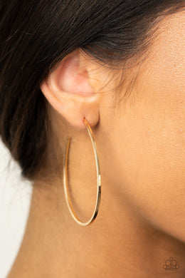 Cool Curves - Gold Earrings