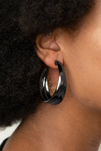 Load image into Gallery viewer, Colossal Curves - Black Earrings