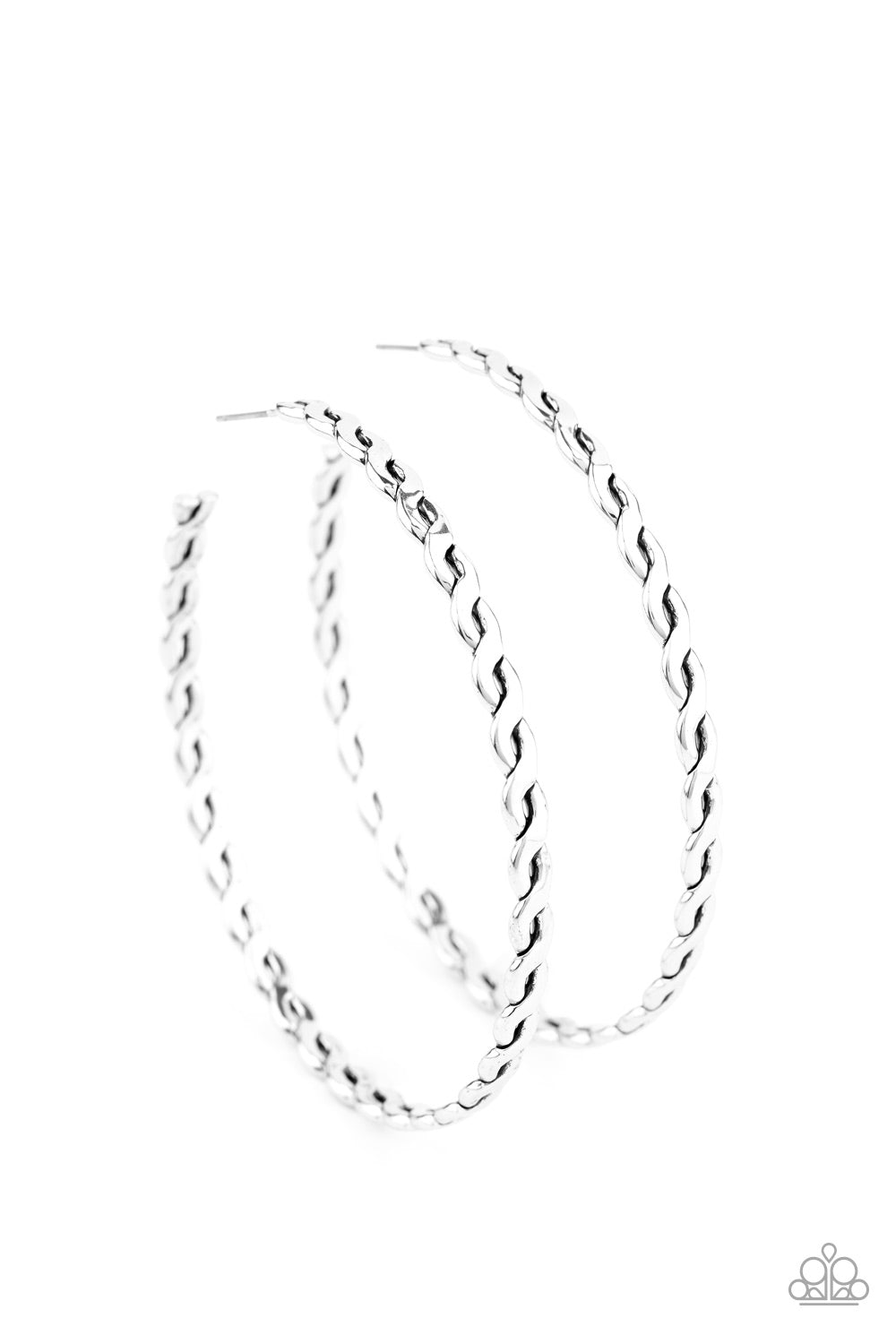 Infinite Twist - Silver Earrings