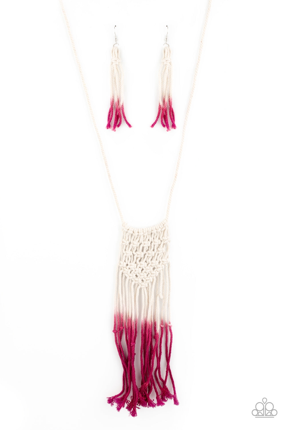 Surfin The Net - Pink Earrings