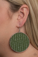 Load image into Gallery viewer, Wonderfully Woven - Green Earrings