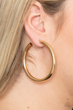 Load image into Gallery viewer, Curve Ball - Gold Earrings