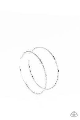 Pump Up The Volume - Silver Earrings