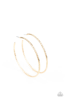 Voluptuous Volume - Gold Earrings