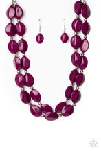 Load image into Gallery viewer, Two-Story Stunner - Purple Necklace