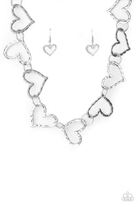 Vintagely Valentine - Silver Necklace