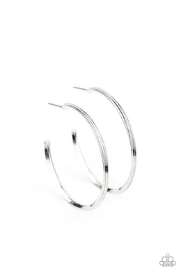 Chic As Can Be - Silver Earrings