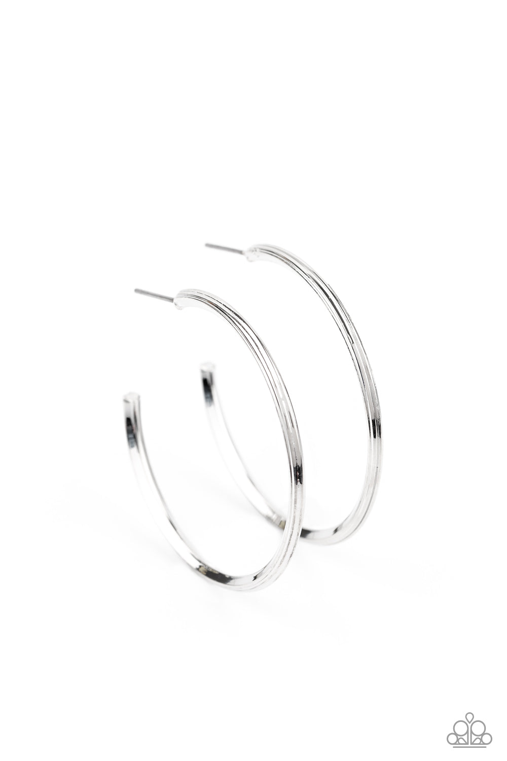 Chic As Can Be - Silver Earrings