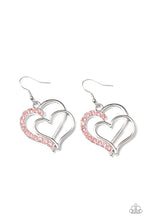 Load image into Gallery viewer, Double the Heartache - Pink Earrings