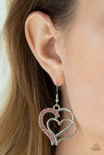 Load image into Gallery viewer, Double the Heartache - Pink Earrings