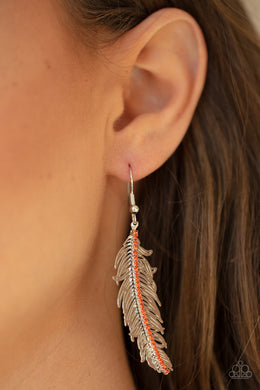 Fearless Flock - Orange Earrings