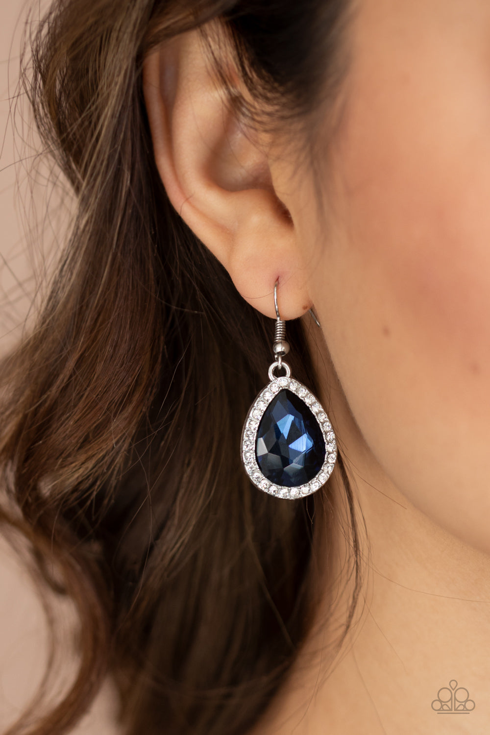 Dripping With Drama - Blue Earrings