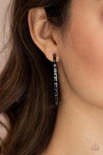 Load image into Gallery viewer, Grungy Grit - Black Earrings