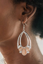 Load image into Gallery viewer, Look Into My Crystal Ball - Orange Earrings