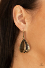 Load image into Gallery viewer, STIRRUP Some Trouble - Brass Earrings