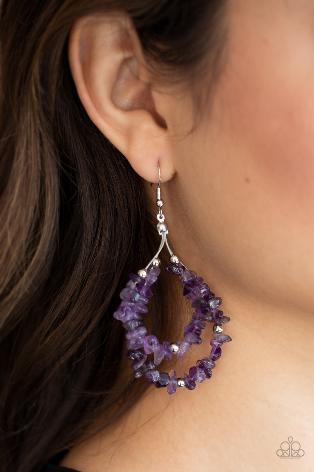 Canyon Rock Art - Purple Earrings