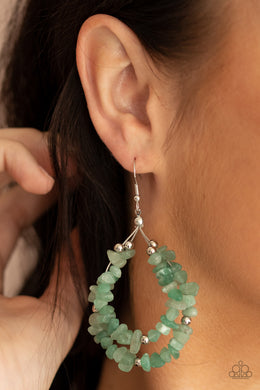 Canyon Rock Art - Green Earrings