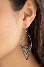 Load image into Gallery viewer, Proceed With Caution - Black Earrings