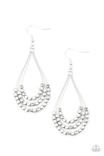 Load image into Gallery viewer, Off The Blocks Shimmer - Silver Earrings