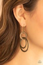 Load image into Gallery viewer, Distractingly Dizzy - Brass Earrings