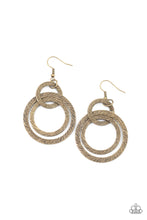 Load image into Gallery viewer, Distractingly Dizzy - Brass Earrings