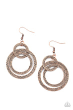 Load image into Gallery viewer, Distractingly Dizzy - Copper Earrings